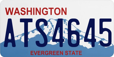 WA license plate ATS4645