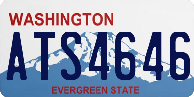 WA license plate ATS4646