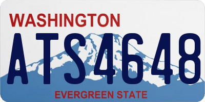 WA license plate ATS4648