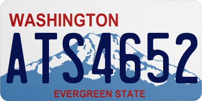 WA license plate ATS4652
