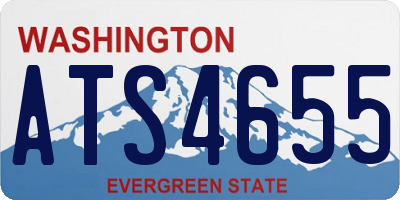 WA license plate ATS4655