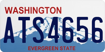 WA license plate ATS4656