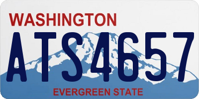 WA license plate ATS4657