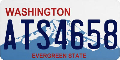WA license plate ATS4658
