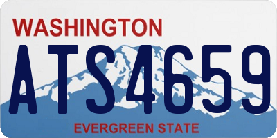 WA license plate ATS4659