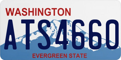 WA license plate ATS4660