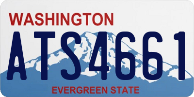WA license plate ATS4661