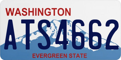 WA license plate ATS4662