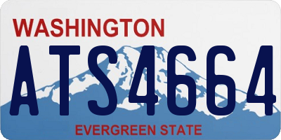 WA license plate ATS4664