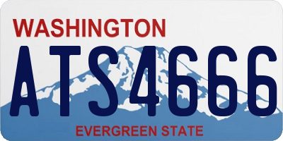 WA license plate ATS4666