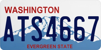 WA license plate ATS4667
