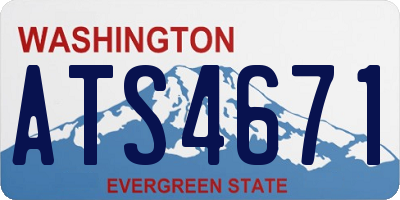 WA license plate ATS4671