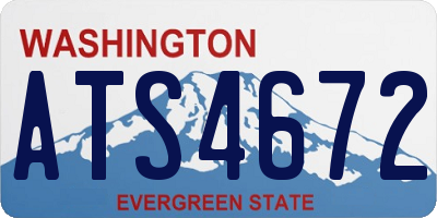 WA license plate ATS4672