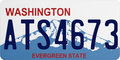 WA license plate ATS4673