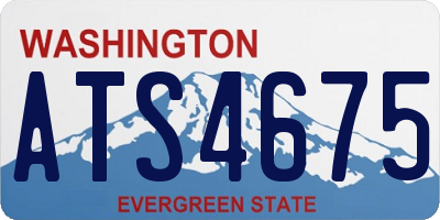 WA license plate ATS4675