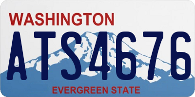 WA license plate ATS4676