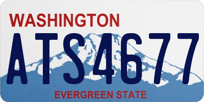 WA license plate ATS4677