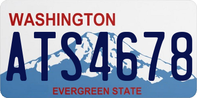 WA license plate ATS4678