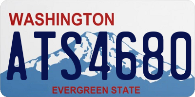 WA license plate ATS4680