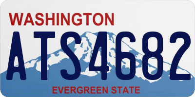 WA license plate ATS4682