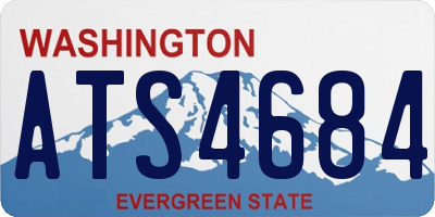 WA license plate ATS4684