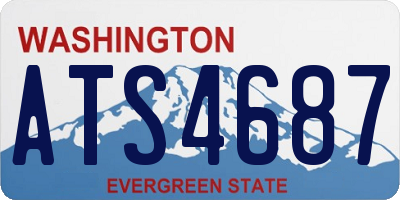 WA license plate ATS4687