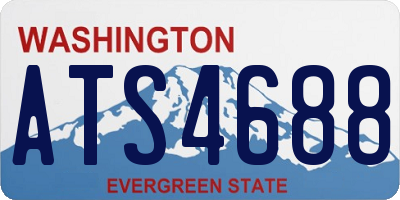 WA license plate ATS4688