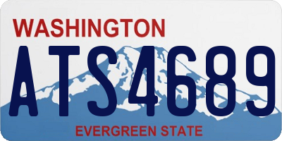 WA license plate ATS4689
