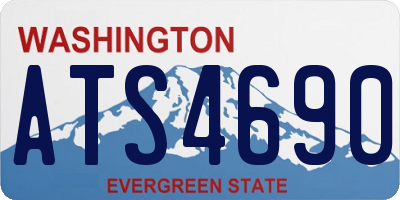 WA license plate ATS4690