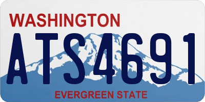 WA license plate ATS4691