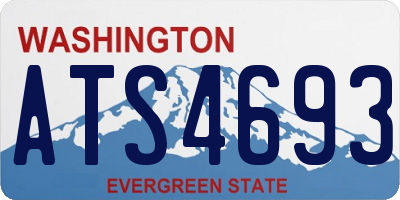 WA license plate ATS4693