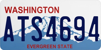WA license plate ATS4694