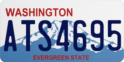WA license plate ATS4695
