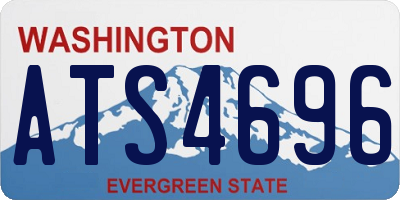 WA license plate ATS4696
