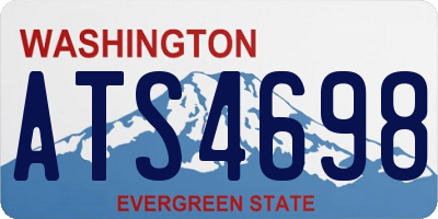 WA license plate ATS4698