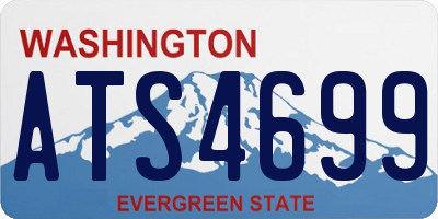 WA license plate ATS4699