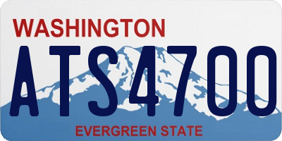 WA license plate ATS4700
