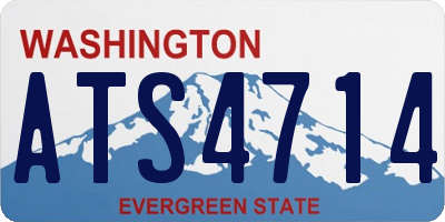 WA license plate ATS4714