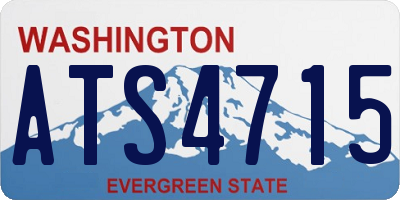 WA license plate ATS4715