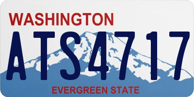 WA license plate ATS4717
