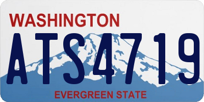 WA license plate ATS4719
