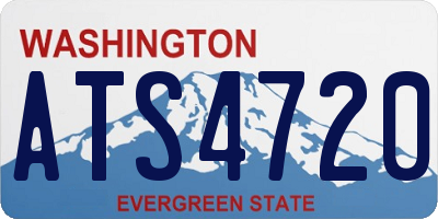 WA license plate ATS4720