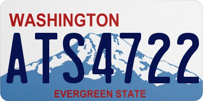 WA license plate ATS4722