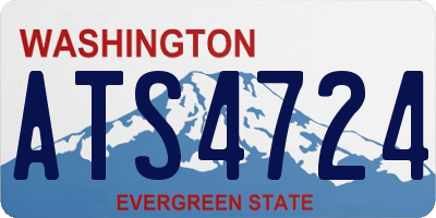 WA license plate ATS4724