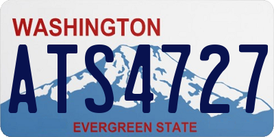 WA license plate ATS4727