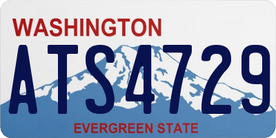 WA license plate ATS4729