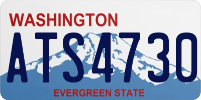 WA license plate ATS4730