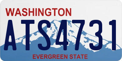 WA license plate ATS4731