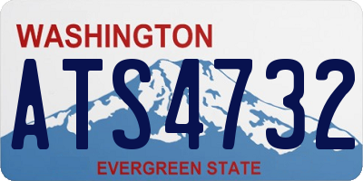 WA license plate ATS4732