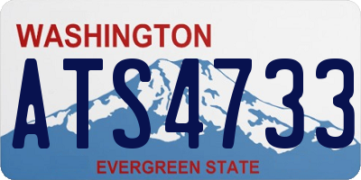 WA license plate ATS4733